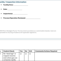 Invisible Ignition Sources Safety Audit Checklist (Editable Word Document)